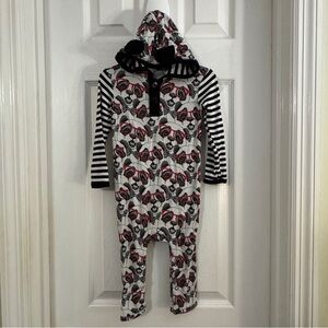 Rosie River Bamboo Black and White Panda W/Glasses Hoodie and Matching Blanket